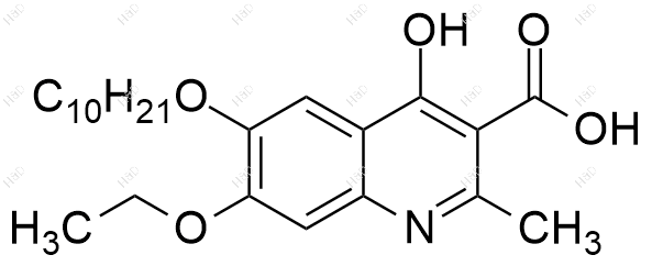 癸氧喹酯杂质2结构式