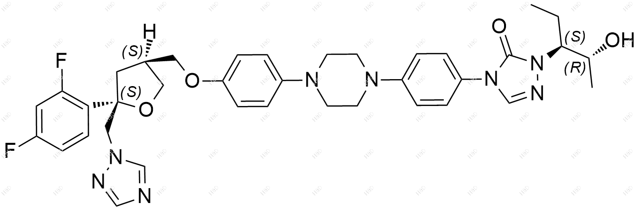 (3S,5S,2R,3S)-泊沙康唑结构式