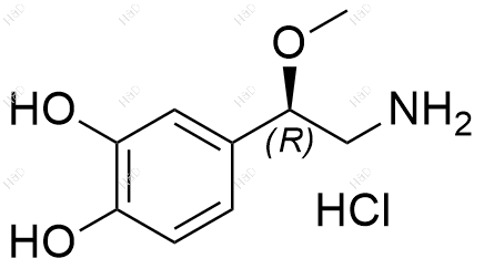 去甲肾上腺素EP杂质D(盐酸盐）结构式