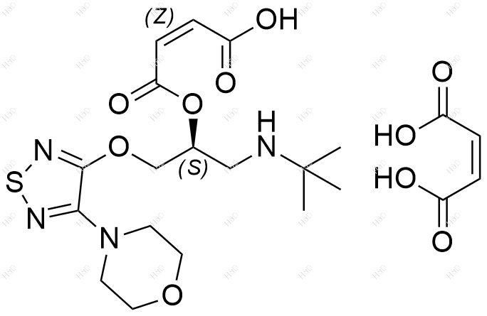噻吗洛尔EP杂质E（马来酸盐）结构式