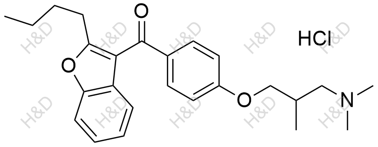 胺碘酮杂质19(盐酸盐)结构式