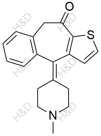 酮替芬结构式