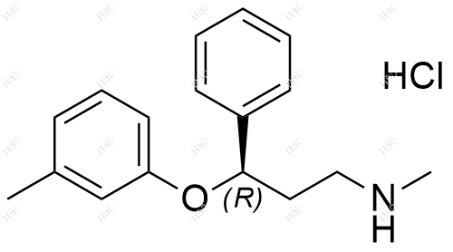 托莫西汀EP杂质D(盐酸盐)结构式