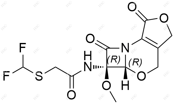 氟氧头孢酸杂质L结构式