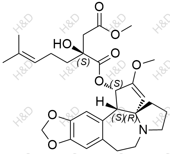 高三尖杉酯碱杂质5结构式
