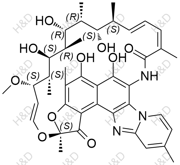 25-脱乙酰利福昔明结构式