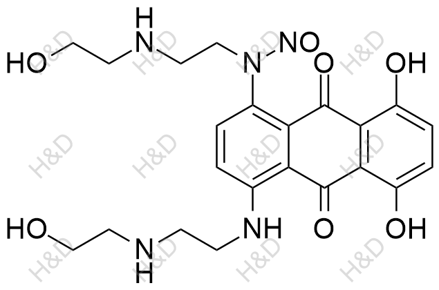 N2-亚硝基米托蒽醌结构式