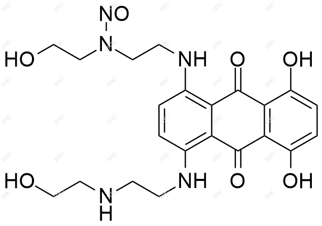 N1-亚硝基米托蒽醌结构式