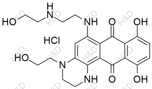 米托蒽醌EP杂质D(盐酸盐）结构式