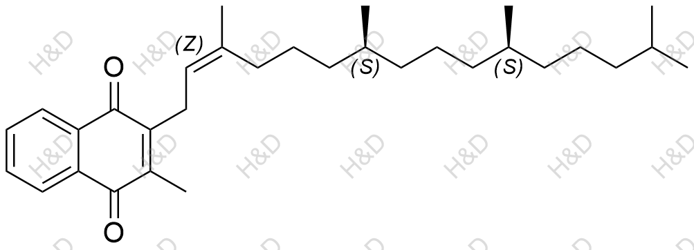 维生素K1(7S,11S,Z)异构体结构式