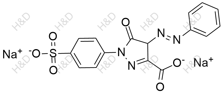 柠檬黄杂质3(钠盐)结构式