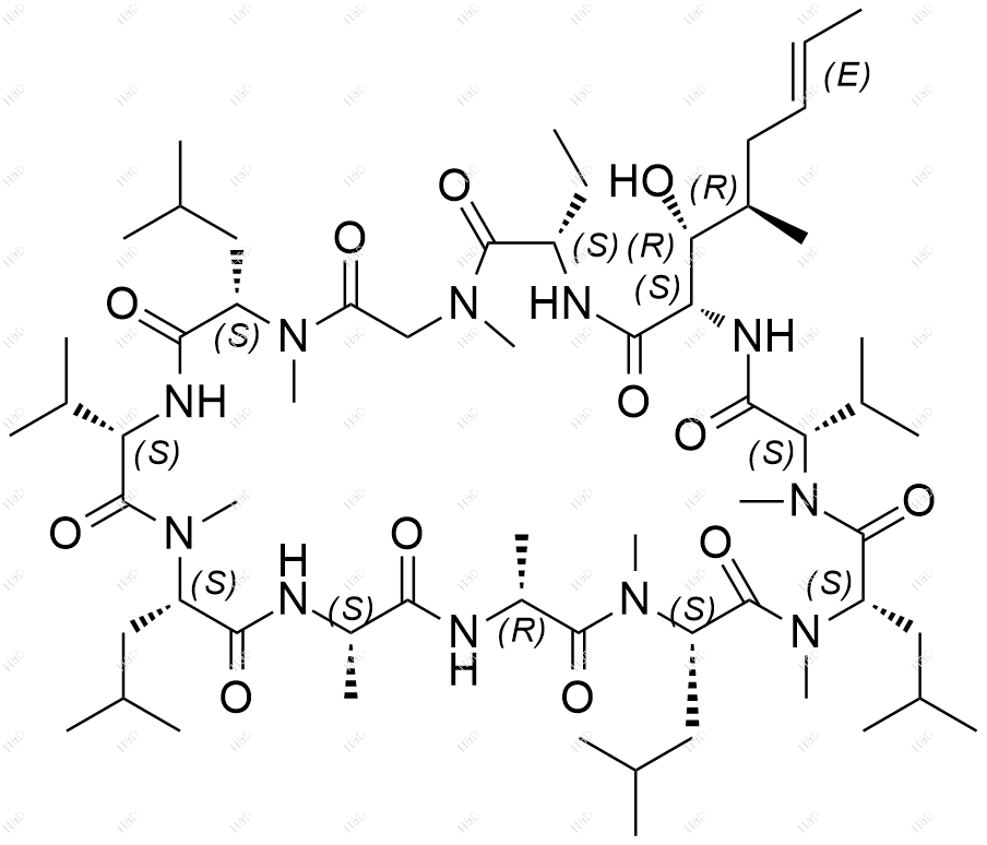 环孢菌素 L结构式