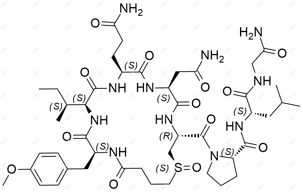卡贝缩宫素 S-氧化物((S)-异构体）结构式