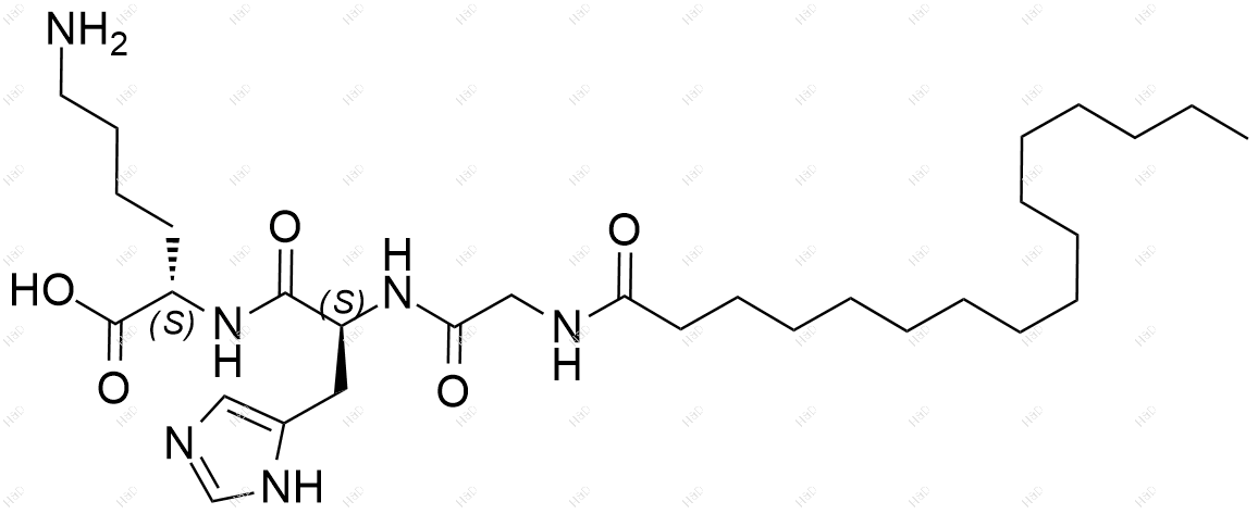 棕榈酰三肽-1结构式