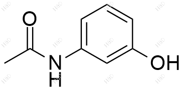 N-(3-羟基苯基)乙酰胺结构式
