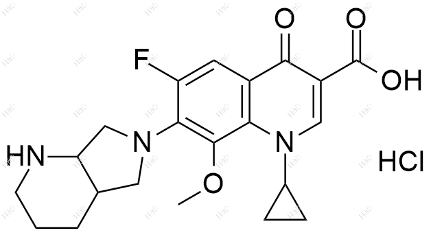 莫西沙星杂质74(盐酸盐)结构式