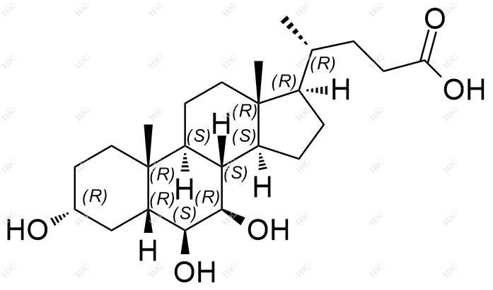 β-鼠胆酸结构式