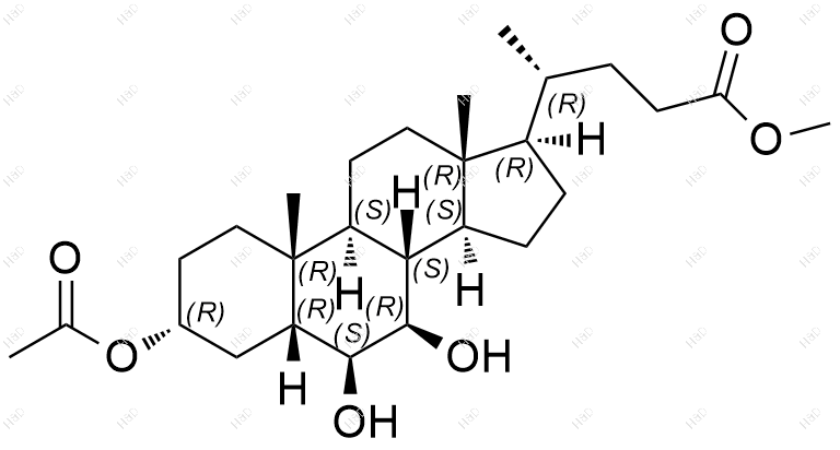 鼠胆酸杂质3结构式