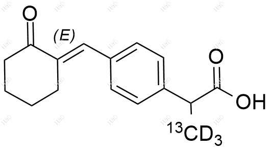 培比洛芬-13C-d3结构式