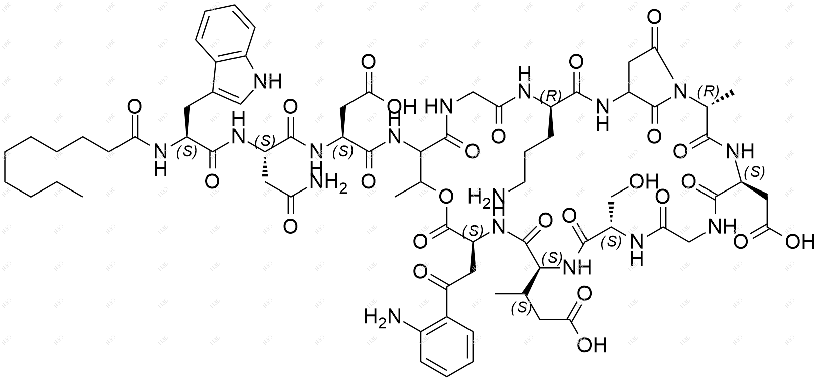 达托霉素杂质6结构式