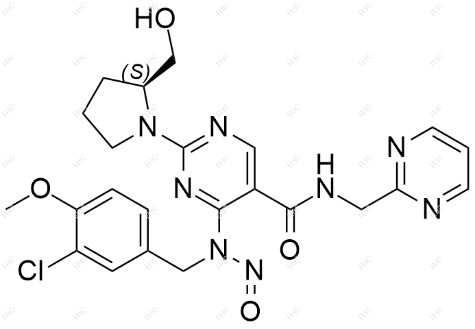 N-亚硝基阿伐那非结构式