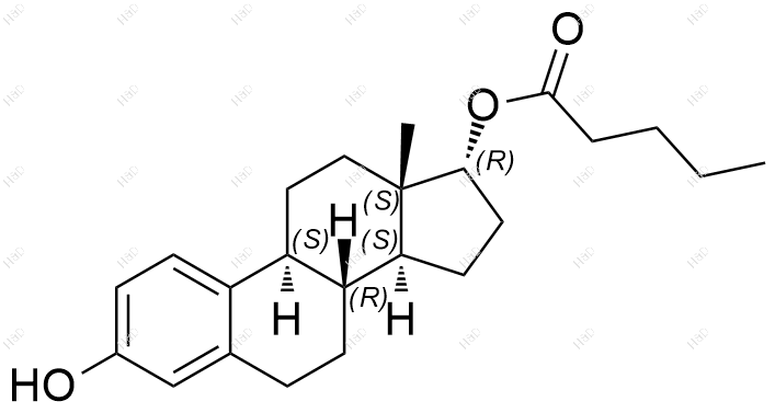 17-表戊酸雌二醇化学结构式