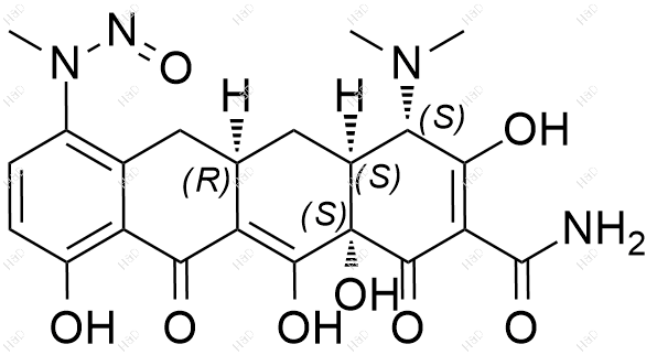 N-亚硝基去甲基米诺环素1结构式