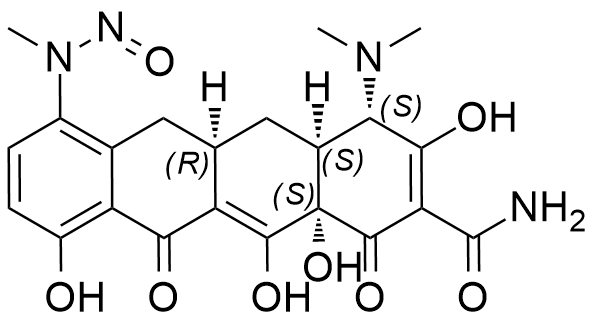 N-亚硝基去甲基米诺环素1结构式