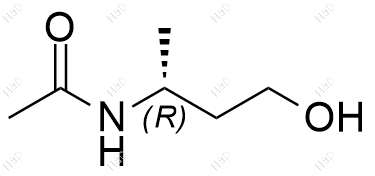 (R)-N-(4-羟基丁-2-基)乙酰胺化学结构式