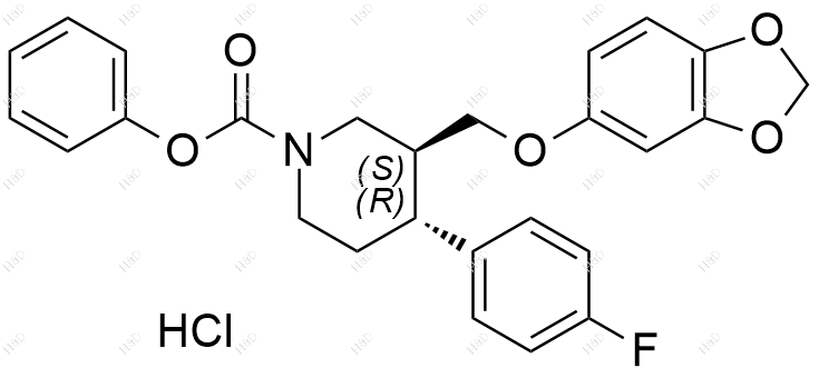 帕罗西汀杂质48(盐酸盐)化学结构式