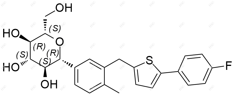 卡格列净异构体杂质1结构式