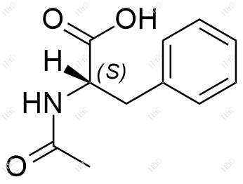 N-乙酰-L-苯丙氨酸结构式