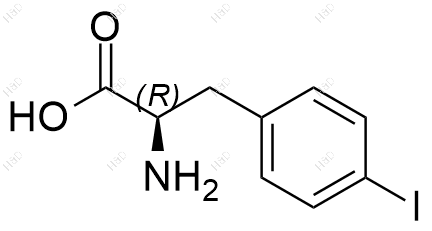 4-碘-D-苯丙氨酸结构式